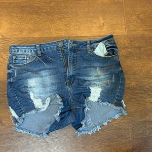 denim shorts
